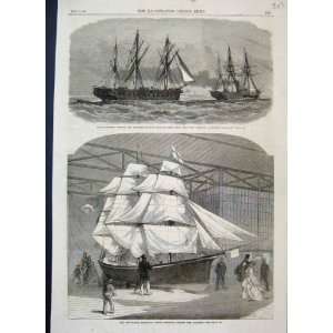 1866 Spitful Towing Boat Port Stanley Falklands Print  