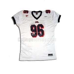   No. 96 Game Used Ole Miss Nike Football Jersey