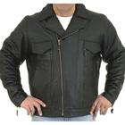dealer leather black leather motorcycle jacket for men size 56