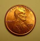 1975 LINCOLN CENT CHOICE UNC FRESH FROM ROLL FULL RED