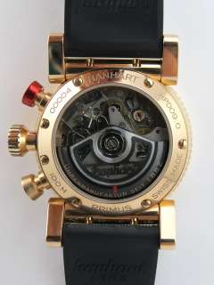 Hanhart Primus Chronograph 18K Rose Gold ref. HPD09.0 Box Papers HOT L 