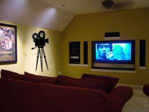 Film Camera Movie wall art decal sticker Home Theater  