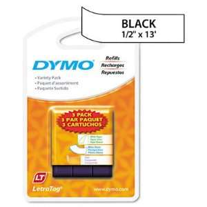  Dymo LetraTag Paper/Plastic Label Tape Value Pack DYM12331 