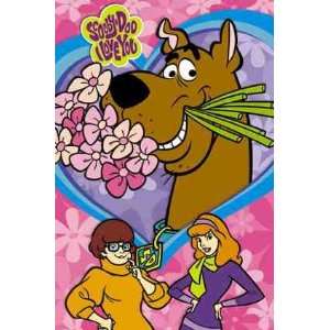  RARE SCOOBY DOO FLOWERS POSTER