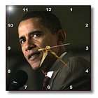3dRose LLC African Americans   Barack Obama   Wall Clocks