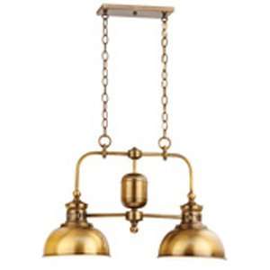  Nulco Lighting 1452 83 Neocountry Aged Brass Pendant Brass 