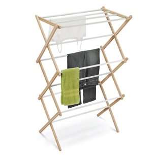 Honey Can Do Wooden Clothes Drying Rack at 