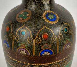 Antique 19th C. Chinese & Japanese Ginbari Cloisonne Vase 