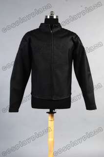 Smallville Clark Kent Black Leather Jacket Costume Coat  