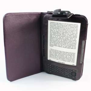  Kindle 3 3G Wifi Case Cover Reading Light Purple  