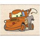 Disney Wood Mounted Rubber Stamp   Cars Tow Mater   EK Success   Toys 