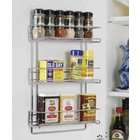 Organize It All 3 Tier Wall Mounted Spice Rack, Chrome 1812