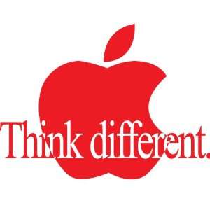  Apple Think Different Sticker Decal Peel and Stick Red 