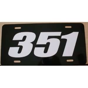351 ENGINE SIZE LICENSE PLATE