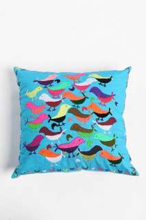 UrbanOutfitters  Embellished Birds Pillow