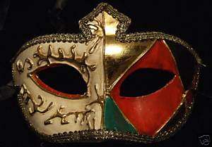 Venetian Mask Mardi Gras Man Masquerade Gold Samba  
