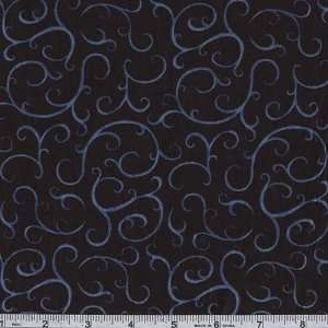  45 Wide Angels Watching Over Me Swirls Blue Fabric By 