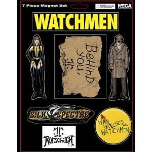  NECA Watchmen Movie Set of 7 Magnets Rorschach and Silk 