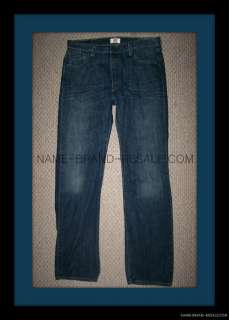   501 THE ORIGINAL STRAIGHT LEG BUTTON FLY JEANS MENS 36x36  