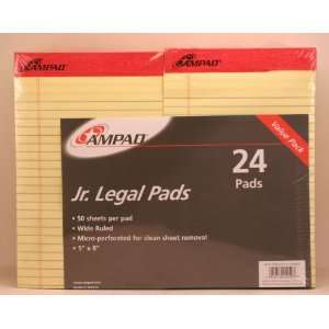   Yellow Paper, Jr. Legal, 50 Sheet Per Pad (20 252DPA): Office Products