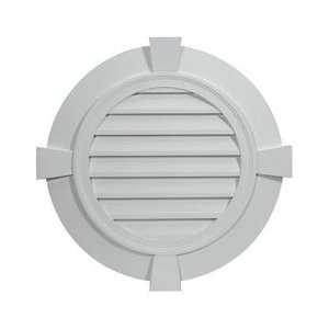  32 27/32W x 32 27/32H Round Louver, with 3 1/2 Flat 
