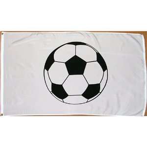  Soccer Flag   3 foot by 5 foot Polyester (NEW) Patio 
