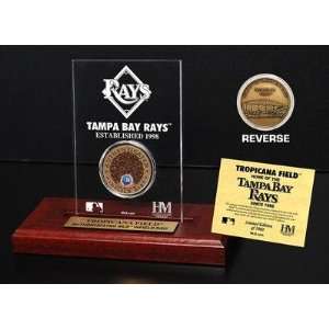Tropicana Field Tampa Bay Rays Infield Dirt Coin Etched Acrylic