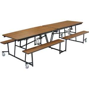  Mobile Cafeteria Bench Table   30W x 8L 