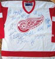 Detroit Red Wings Multi Signed Jersey  1998 99  
