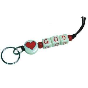  Love God Beaded Key Chains Craft Kit (Makes 12): Toys 
