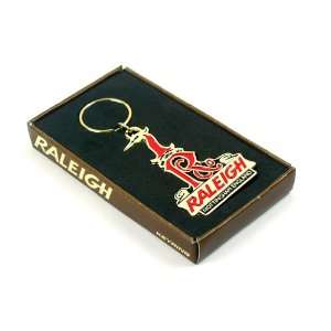 Raleigh retro style keyring with enamel in fill  Sports 