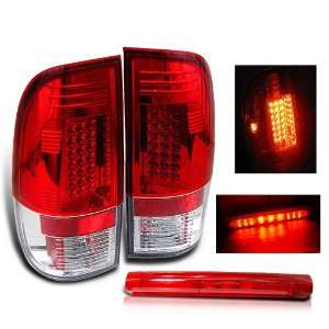   97 03 Ford F150 LED Tail Lights + LED 3 Brake Light: Automotive