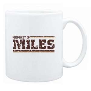  New  Property Of Miles Retro  Mug Name
