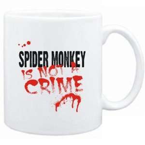 Mug White  Being a  Spider Monkey is not a crime  Animals  