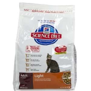  Hills Science Diet Light Feline Adult   4 lbs (Quantity 
