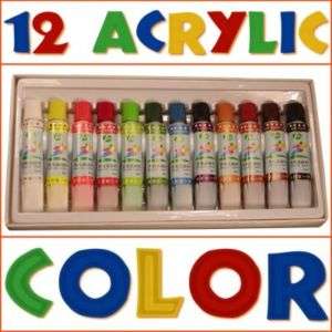 12 Tubes Artist Acrylic Paint Set Painting (in the USA)  