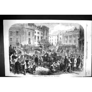  1866 Scene Piccadilly Circus Derby Day London Horses 