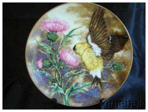 Goldfinch Bird Ruffing Royal Windsor Songbirds Plate  