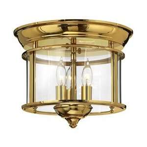   Polished Brass GENTRY Flush Mount Ceiling Lighting