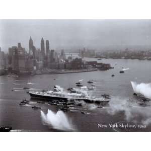  New York Skyline 1949 Poster Print