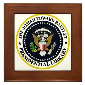  Bartlet Presidential Library Political Framed Tile by 