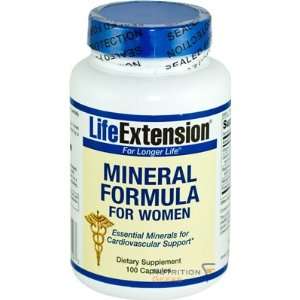  Life Extension Mineral Formula for Women, 100 Capsule 