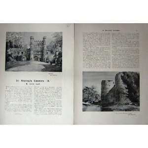  1909 ART JOURNAL BATTLE ABBEY CASTLE BEACHY PEVENSEY
