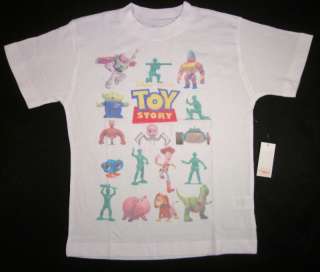 TOY STORY Movie Tee Disney Pixar T shirt NWT White XS 4  