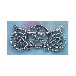  Pagan Jewelry Component Celtic Spiral Dance Pentacle 