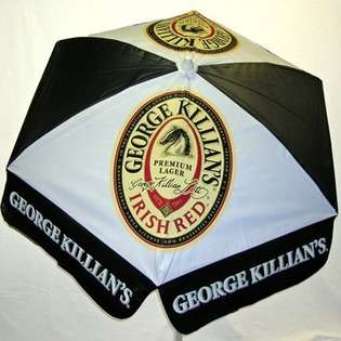   Killians Irish Red Logo Umbrella   Lower Pole: Bar Height at 