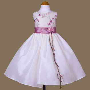   Dream Ivory Rose Taffeta Easter Flower Girl Dress Girls 8 