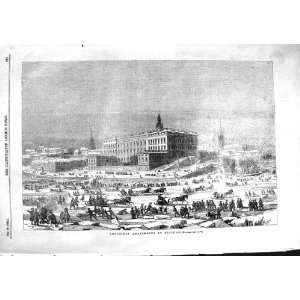  1855 CHRISTMAS AMUSEMENTS STOCKHOLM SWEDEN WINTER