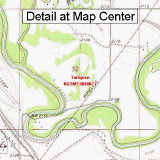  USGS Topographic Quadrangle Map   Tampico, Montana (Folded 