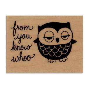  Hampton Art Wood Mounted Rubber Stamp From You Know Whoo 